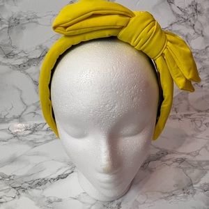 LELE SADOUGHI x Atlantic Pacific Yellow Neoprene Holly Bow Headband